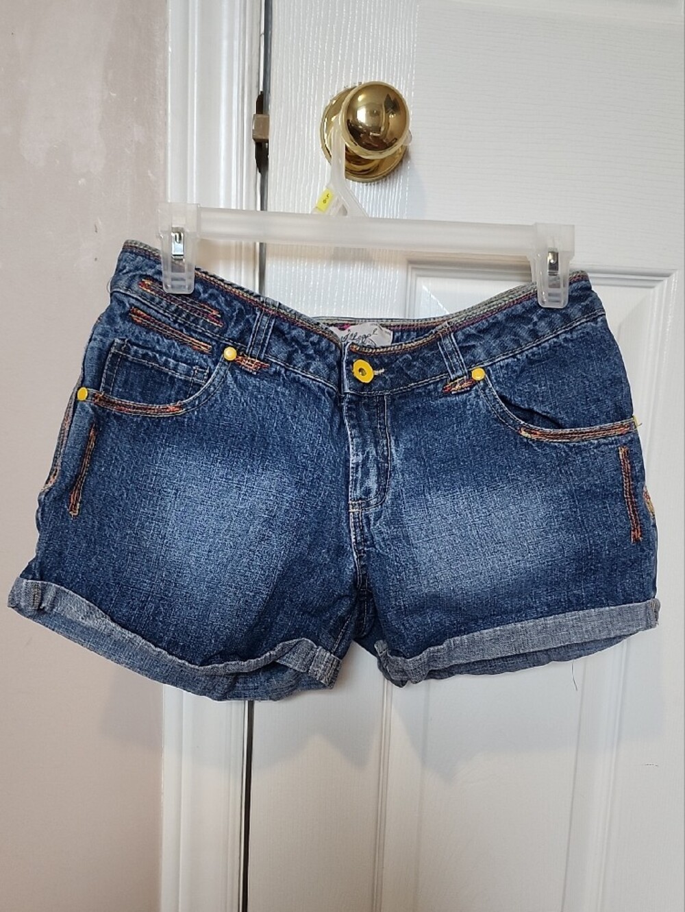 Vintage Y2K Illegal Jeans Girls Blue Denim Shorts-Perfect For Summer! - Picture 12 of 15